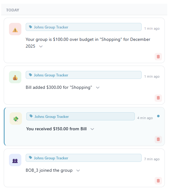 Notifications Screenshot